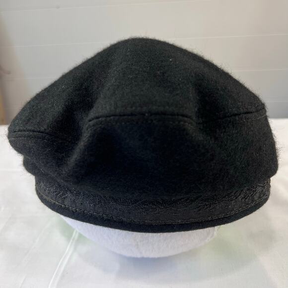 Greek Fisherman Authentic Cap Black Hat Made In Greece 58 size 7 1/4 - Picture 3 of 7